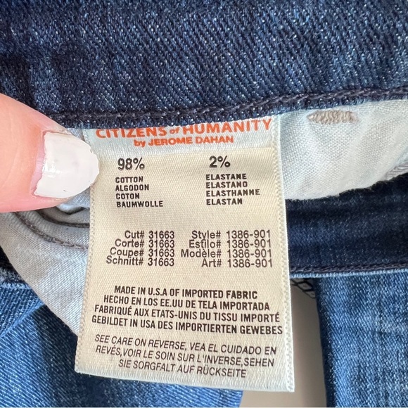 Citizens of Humanity Women's Jeans Size 26 Dani Cropped Straight Leg Stretch - Picture 11 of 13
